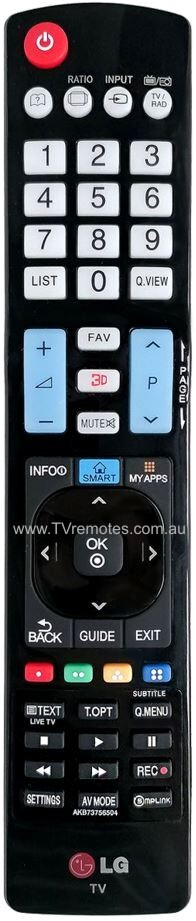 AKB73756504 Remote Control for LG 60LA8600 60PH6700 37LE5300 55LE5300 42LH3000