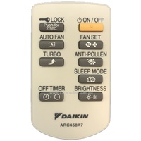 Genuine Original DAIKIN Remote Control ARC458A7, 2065041