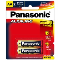 Alkaline AA Batteries 2Pack PANASONIC