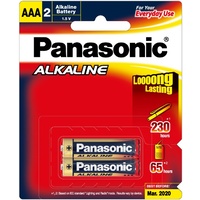 Alkaline AAA Batteries 2Pack PANASONIC