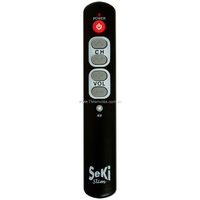 SeKi Slim Seniors Pensioners Remote Control Large Buttons Black