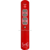 SeKi Slim Seniors Pensioners Remote Control Large Buttons Red