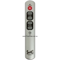 SeKi Slim Seniors Pensioners Remote Control Large Buttons Silver